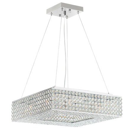 Cwi Lighting Dannie 8 Light Chandelier With Chrome Finish QS8391P18C-S